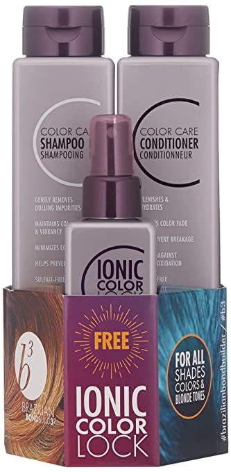 B3 Shampoo/Conditioner/Ionic Color Lock Trio Pack - keratin nyc inc