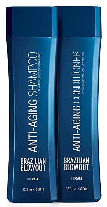 Brazilian Blowout Anti Aging Shampoo/Conditioner, 12 Fl Oz - keratin nyc inc